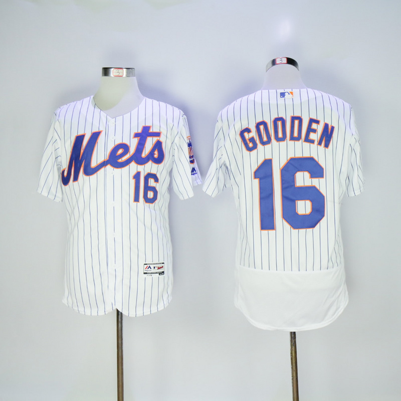 Men New York Mets #16 Gooden White Elite MLB Jerseys->->MLB Jersey